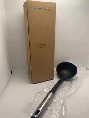 Home Hero Stainless Steel & Nylon Soup Ladle With Box